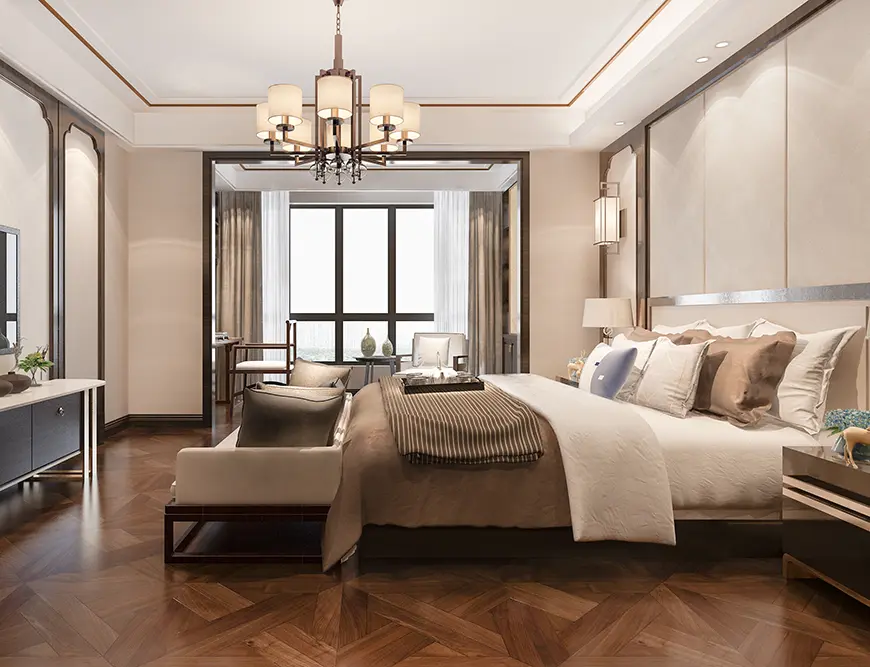 Luxury hotel suite interior