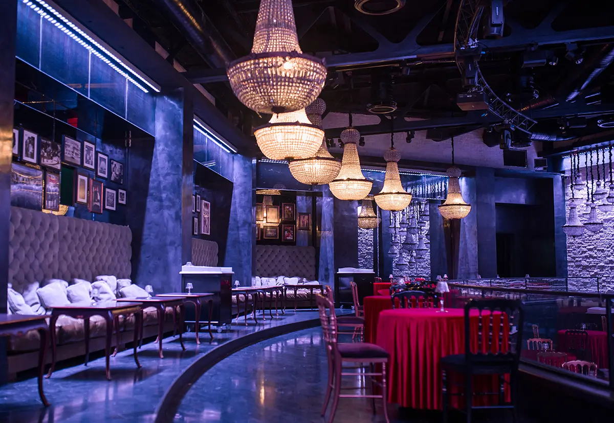 Elegant casino gaming floor