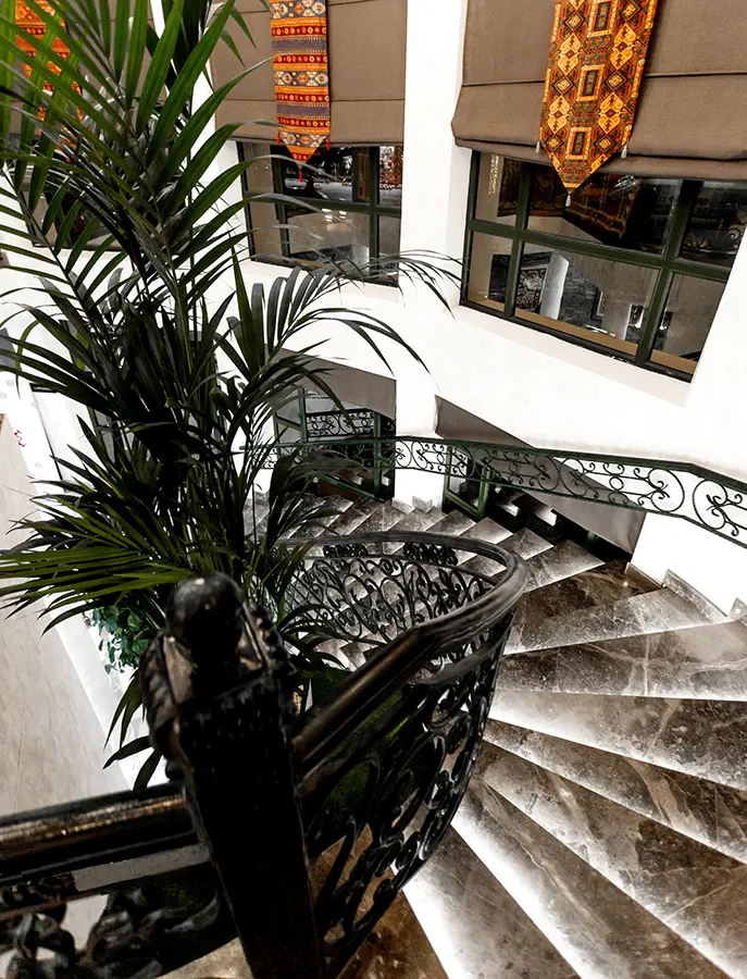 Inside a luxury hotel and casino resort